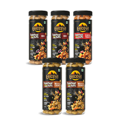 Superfoods Oat Puffs - 2BBQ_CT_2MC (Pack of 5) 300g