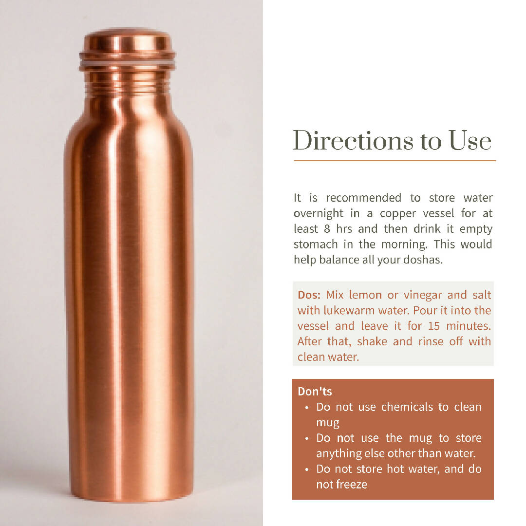 Ecotyl Copper Bottle - 950 ml