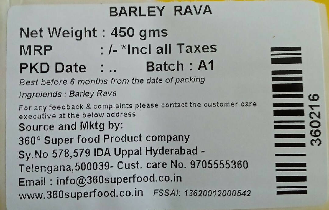 Barley Rava