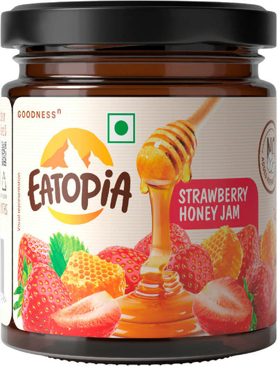 Eatopia Strawberry Honey Jam 240g