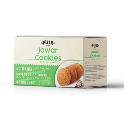 FittR Bites Jowar Cookies - Pack Of 4 Boxes, Each Box 100 Gram