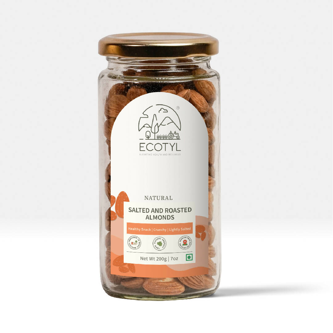 Ecotyl Natural Roasted and Salted Almonds - 200g
