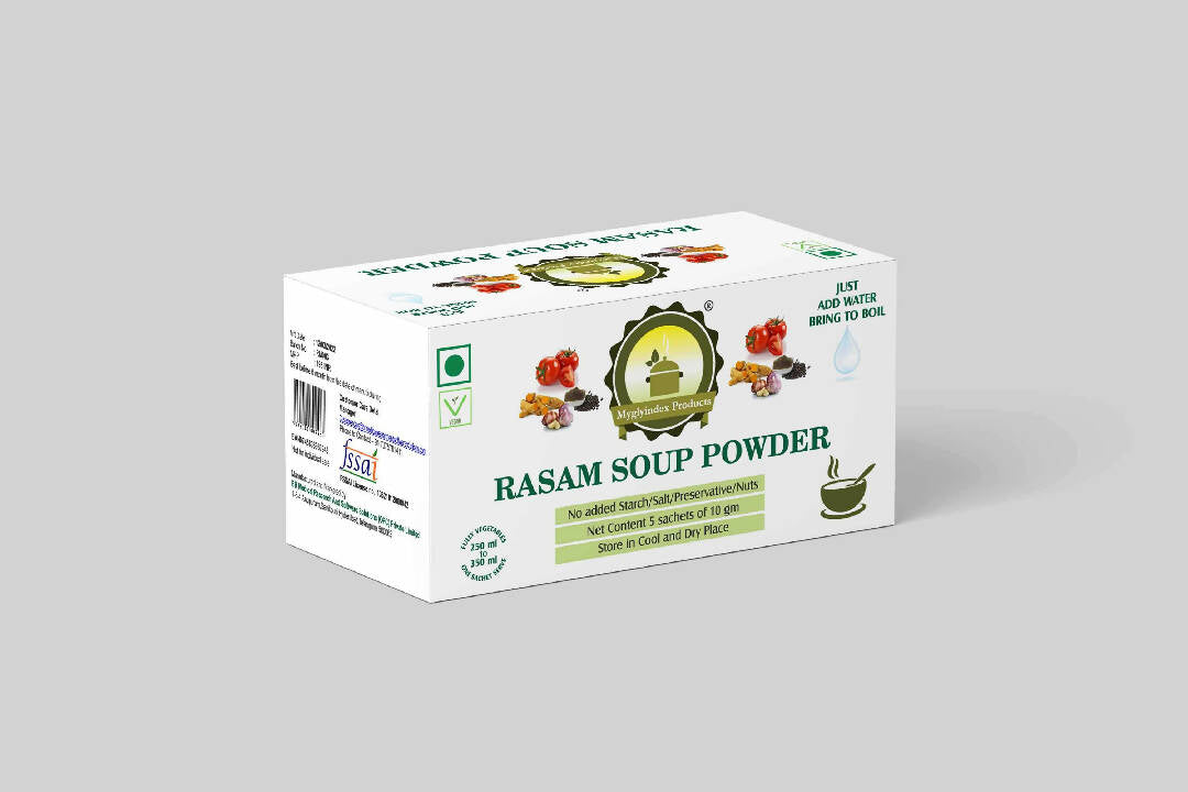 Rasam Soup|Pack Of 5 Sachets|10g Each|Ready To Cook Soup Powder|