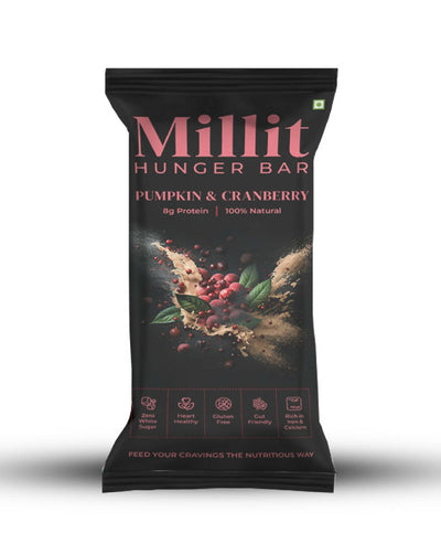 Millet Hunger Bar Pumpkin & Cranberry (Pack of 12)