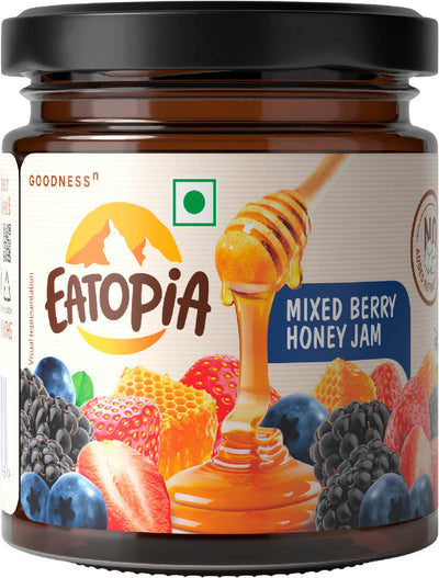 Eatopia Mixed Berry Honey Jam 240g
