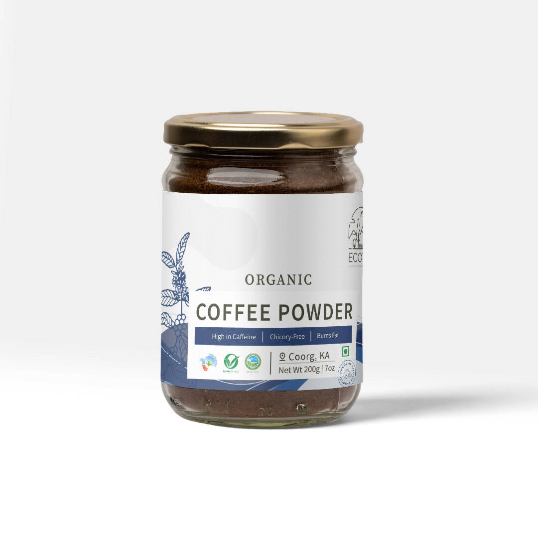 Ecotyl Organic Black Coffee Powder (jar) - 200 g
