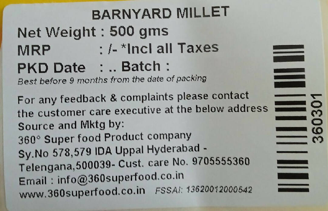 Barnyard Millet-Whole