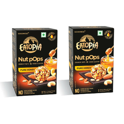 Eatopia Nut Pops Pure Honey (Pack of 2) 200g