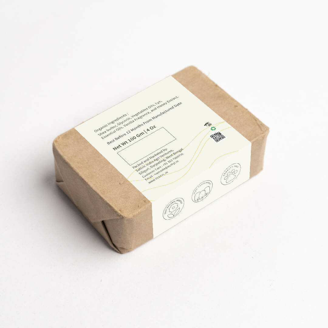 Ecotyl Handmade Body Soap (Shea butter - Honey and Vanilla) - 100 g
