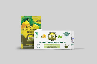 Lemon Coriander Soup|Pack Of 5 Sachet|10g Each|Ready To Cook Soup Powder|