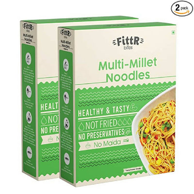 FittR Bites Multi Millet Healthy Noodles | No Maida | Not Fried | Pack of 2