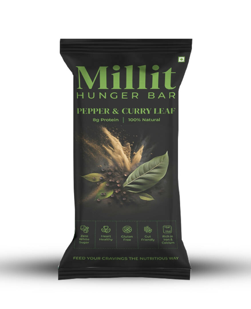 Millit HHUNGER BAR Pepper & Curry Leaf (Pack of 12)
